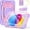 Purple Pink, variant on Case for iPad A16 11th/10th Generation 11/10.9 Inch 2025/2022,  Full- Drop Protection Rugged iPad a16 Case with Screen Protector, Rotating Stand  Strap Pencil Holder,