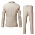 thumbnail image 6 of HBYJLZYG Men's Summer Lightweight Suit Set 2 Piece Blazer and Trousers, Business Casual Formal Wedding Outfit, Slim Fit Long Sleeve Jacket Pants, 6 of 9