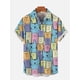 thumbnail image 5 of Camisa casual con estampado de gato lindo para hombre, camisa de manga corta clásica con impresión 3D para uso diario, camisas hawaianas de moda para mujeres Hrajuku, 5 of 5