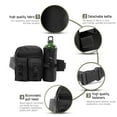 thumbnail image 5 of Tuobarr Backpack, Multi Functional Waist Pack, Single Shoulder Hip Belt Bag Packs Water Resitive Waist Bag Pouch Hiking Climbing Outdoor Bumbag with Water Bottle Pocket Black, 5 of 5
