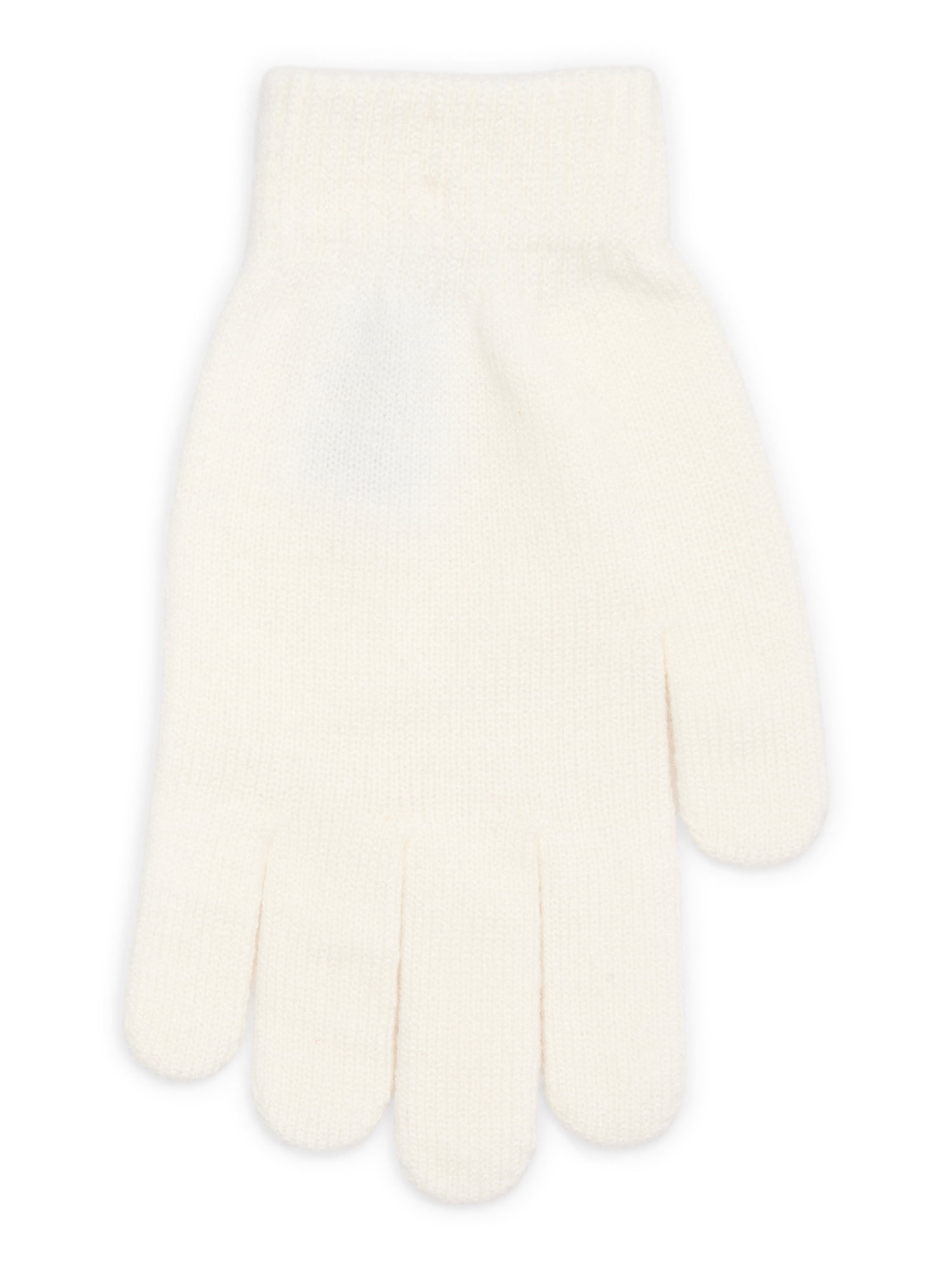 Time and Tru Women's Knit Gloves, 2-Pack, Toasted Heather
