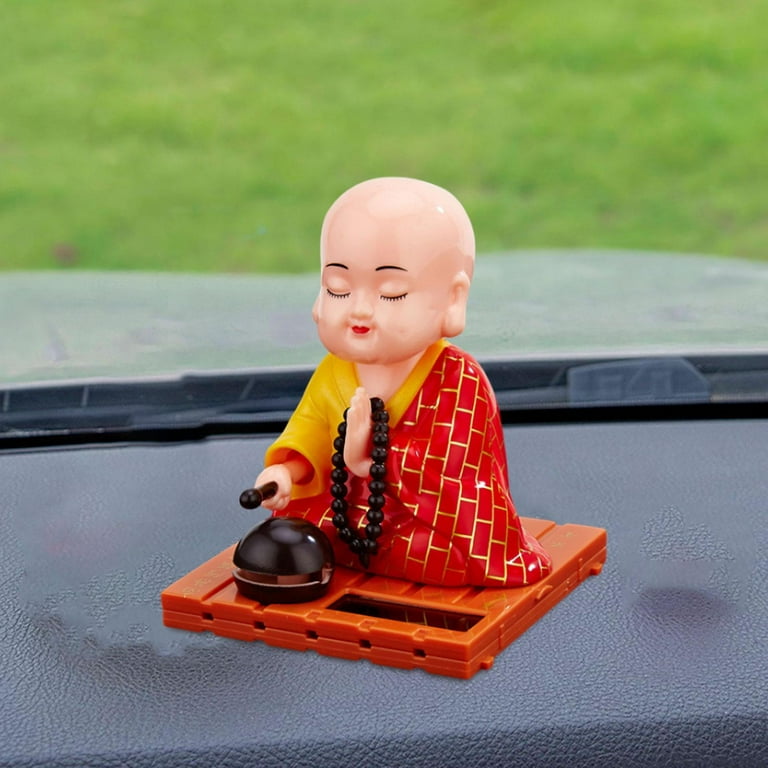 Karigaari India Handcrafted Set of 3 Resine Little Buddha Monk