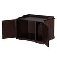 thumbnail image 5 of Pefilos 33" Cat Washroom Storage Bench Cat Litter Box Enclosure Cover Cat House Cabinet, Brown, 5 of 6