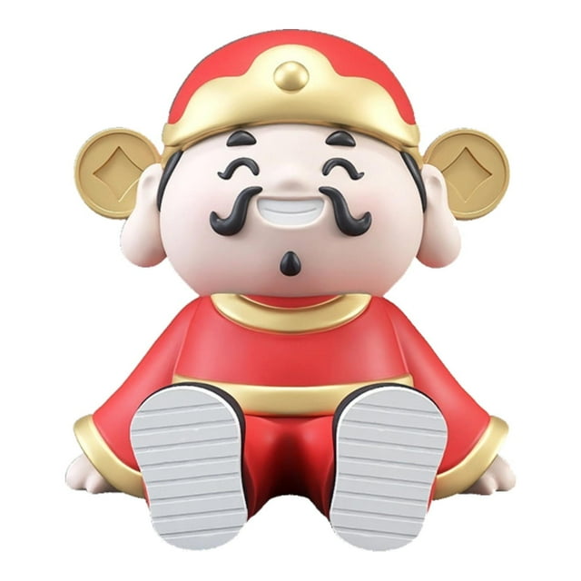 Figuras de adorno para teléfono con soporte para teléfono, figura de personaje con soporte para teléfono Rojo