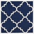 thumbnail image 1 of Safavieh Dhurries Navy Contemporary Rug - Square 6', 1 of 2