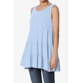 thumbnail image 3 of TheMoogan Women's PLUS S~3X Sleeveless Tiered Ruffle Babydoll TUNIC Cute Relaxed Tank Top, 3 of 6