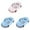 Light Pink 1PCS & Sky Blue 2PCS, variant on Hamster Rolling Sports Car Small Pet Toy Car Exercise Wheel, Silent Fitness Wheel Toy Vehicle for Small Hamster Running Funny Transparent for Hamsters, Ferrets & Animals 29.5x16.5x12cm.