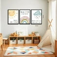 thumbnail image 3 of Baby Safari Nursery Wall Decor Set of 3, Cute Jungle Animal Kids Canvas Wall Art Paintings, Animal Giraffe Elephant Nursery Posters Prints Pictures for Boys and Girls Kids Room Bedroom Unframed, 3 of 6