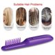 thumbnail image 2 of Electric Massage Comb with Detangling Brush - Dual Use Wet/Dry Negative Ion for Long Hair, with Brush Cover ，purple 27*6*4cm ，Need to bring your own battery, 2 of 5