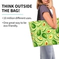 thumbnail image 2 of Disketp Green Avocado Bolsa Tote Estampada para Mujer, Bolso de Hombro y de Mano para Compras y Viajes, 2 of 8