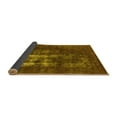 thumbnail image 2 of Ahgly Company Indoor Square Oriental Yellow Industrial Area Rugs, 4' Square, 2 of 4