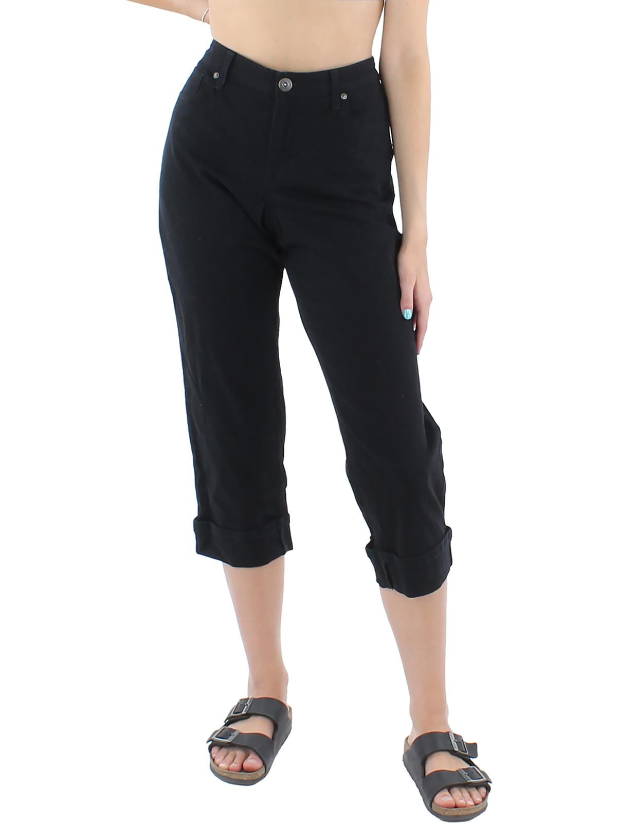 Style & Co. Womens Denim Cuffed Capri Jeans