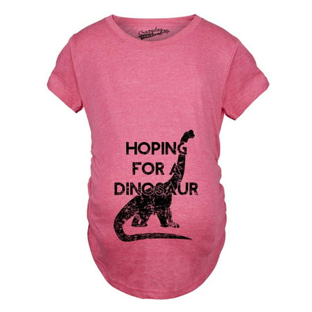 Maternity Hoping For a Dinosaur Funny Baby Pregnancy Announcement T (Best Time Get Pregnant Boy)