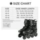 thumbnail image 4 of Pair Inline Skates Adult Men: Outdoor Skating Shoes - Beginners Roller Skates with Protective Gear & Rear Brake for Club Rink, Size 45-46, 4 of 5