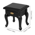 thumbnail image 2 of OUNONA Mini Wood Cabinet Black Wood 1Pcs For Dining Room Decoration, 2 of 7