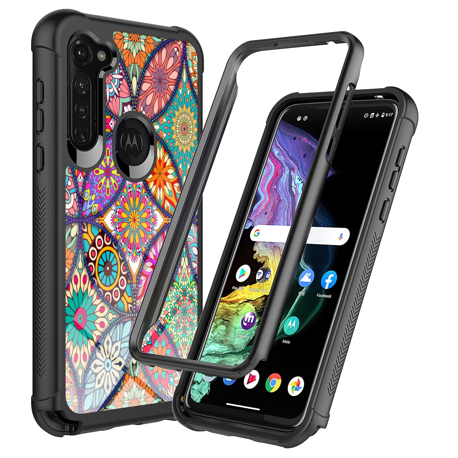 Moto G Stylus Case, Moto G Pro Case, Rosebono Hybrid IMD Design Graphic