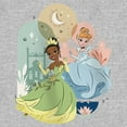 thumbnail image 2 of Girl's Disney Tiana and Cinderella Dance  Graphic Tee Athletic Heather Small, 2 of 5