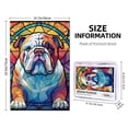 thumbnail image 3 of Puzle Novgift de madera con diseño de bulldog inglés, 1000 piezas, colorido, 3 of 7