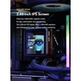 thumbnail image 4 of darkFlash DF-DE360-BK DE360 AIO ARGB Liquid Cooler, 360mm LCD Display  AMD AM5/AM4, Intel LGA1851/1700/1200,Black, 4 of 9