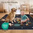 thumbnail image 4 of ODIKA 4'x6' Ultra-Soft Area Rug, Large Planets Galaxy Concentric Rings Themed Planetary Stars None Washable, Bare feet friendly, Silk-Touch for Bedroom Home office, 4 of 7