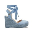 thumbnail image 2 of INC Womens Maisie Faux Suede Padded Insole Wedge Sandals, 2 of 3