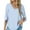Blue_B Style, variant on Blouses for Women Dressy Casual Womens 3/4 Ruffle Sleeve Tops Flowy Chiffon Blouses Double Layers Casual Shirts Tops