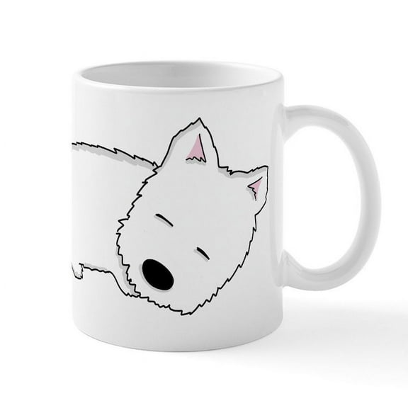 CafePress - Sleeping Westie - 11 oz Ceramic Mug - Novelty Coffee Tea Cup