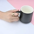 thumbnail image 4 of PAURO Unisex Stainless Steel Rotatable Anxiety Honeycomb Plain Wedding Band Ring Rainbow Size 6, 4 of 5