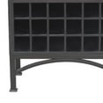 thumbnail image 4 of Veria Curio Wine Bar Cabinet, 2 Glass Arch Doors, Matte Black 71 Inch, 4 of 5