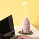 thumbnail image 5 of Humidificador de aire portátil de 350 ml, luz nocturna de escritorio, silencioso, para dormitorio, mesita de noche y hogar. Rosado, 5 of 9
