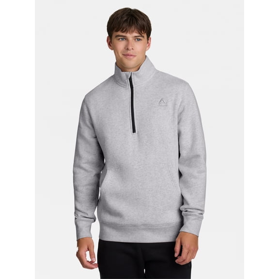Reebok Men's and Big Men's Game Day Quarter Zip Fleece Pullover, Sizes XS-5XL