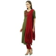 thumbnail image 6 of Atasi Women'S Rayon Straight Embroidered Salwar Kameez Dupatta Suit Set, 6 of 9