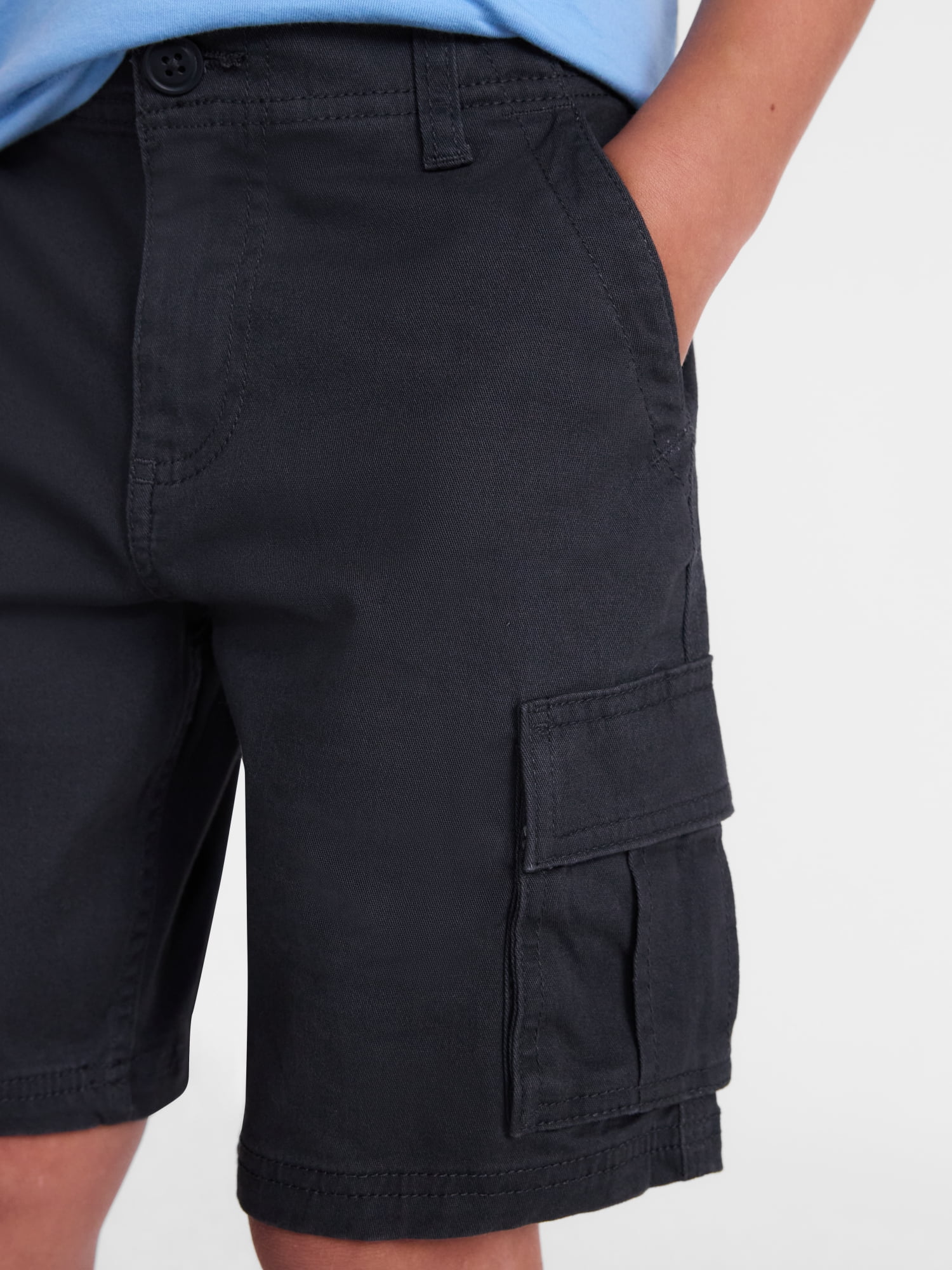 Wonder Nation Boys Twill Cargo Shorts, Sizes 4-18