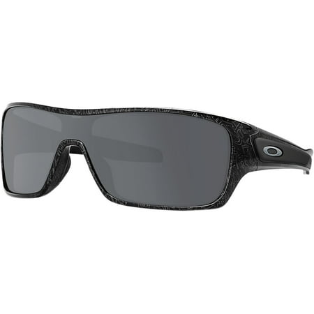 Oakley Tortoise Lens - Oakley Turbine Rotor Sunglasses Black/Silver Ghost Txt W/Black Irid One Size
