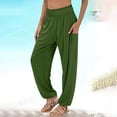 thumbnail image 1 of AherBiu Plus Size Womens Sweatpants High Waisted Stretch Lightweight Joggers Fall Solid Color Casual Trousers with Pockets, 1 of 6