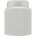 thumbnail image 6 of Meridian Furniture Peyton Cream Boucle Fabric Bench, 6 of 7