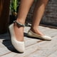 thumbnail image 4 of Amzcrzy Zapatos de mujer,Zapatos de mujer,Zapatillas de mujer, Zapatos planos de punta redonda de color liso para mujer, cómodos, transpirables y suaves, informales. Sandalias Mujer Zapatillas De Cas, 4 of 6