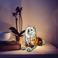 thumbnail image 6 of YaoZQ Lying Samoyed Night Light Resin Animal Figurine Bedside Table Lamp Aesthetic Room Decor for Dog Lovers 17cm, 6 of 6