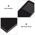 thumbnail image 4 of OULII 1Set Non Slip Black PVC Bar Service Spill Mat Thick Kitchen Counter Pad, 4 of 6