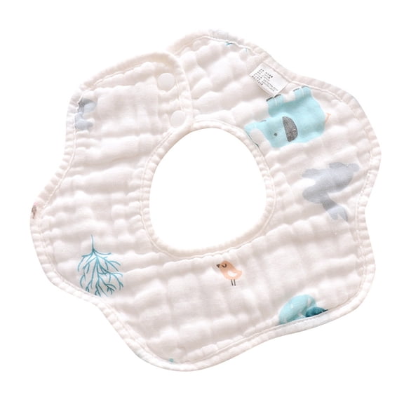 Shldybc Baby Bibs Baby Bandana Drool Bibs,Cotton Newborn Baby Bibs Soft 360 Degree Rotating Bibs Saliva Towel