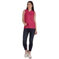 thumbnail image 2 of Inkmeso Womens Sleeveless Drawstring Hoodie Tank Top Plain Jersey Tshirt Top, 2 of 6