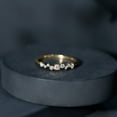 thumbnail image 6 of Minimal Diamond Half Eternity Ring for Women (0.25 CT, HI-SI Quality), 10K Yellow Gold, US 3.50, 6 of 9