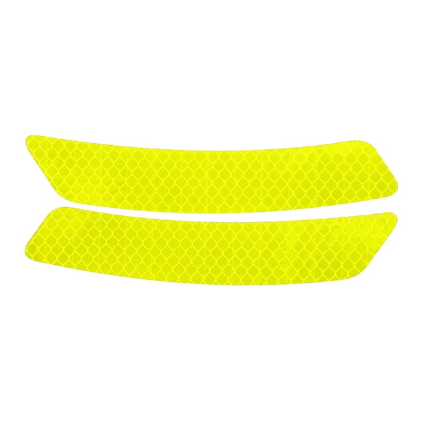 Calcomanía Reflectante Verde Fluorescente en Forma de Rombo para Parachoques, Decoración Personalizada para Vehículos