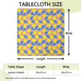 thumbnail image 2 of Yellow Lemon Fruit Leaves Pink Pattern Square Fitted Tablecloth with Elastic Edge,Square Table Cover,Washable Elastic Table Cover for Home Kitchen Party Decor 36"x36", 2 of 6