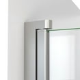thumbnail image 3 of DreamLine Aqua-Q Fold 29 1/2 in. W x 72 in. H Frameless Bi-Fold Shower Door in Brushed Nickel, 3 of 6
