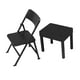 thumbnail image 4 of Figura de Acción Mini Silla de Escritorio Modelo 1:12TH Accesorios para Sillas de Mesa en Miniatura Adorno de Juguete para Niños Estilo Moderno Silla negro, 4 of 8