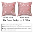 thumbnail image 4 of Spring Pink Floral Throw Pillow Covers 18x18 Set of 4,Hummingbird Flower Decorative Pillow Cases for Bedroom Sofa Couch, 4 of 6