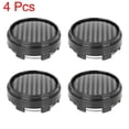 thumbnail image 2 of 4 Pcs 66mm 6 Lugs Matte Black Universal Car Wheel Tyre Center Hub Cap Cover, 2 of 8