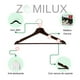 thumbnail image 5 of 20 Ganchos Para Ropa Madera Premium ZOMILUX Perchas para Pantalones con Barra Antideslizante Gancho Giratorio 360°, Caoba, 5 of 5