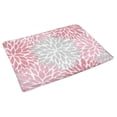 thumbnail image 2 of MKHERT Dahlia Pinnata Flower Gray and Gradient Pink Doormat Rug Home Decor Floor Mat Bath Mat 23.6x15.7 inch, 2 of 3